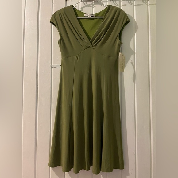 EVAN-PICONE v-neck dress-size 8 NWT - Picture 1 of 7